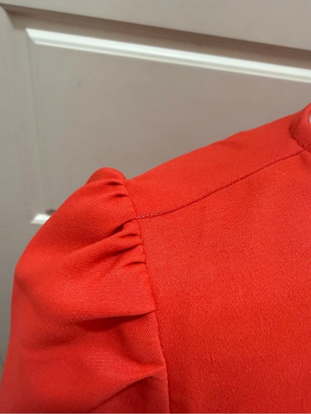 Tuckernuck. Hollis Blouse. Poppy Red. Size medium.